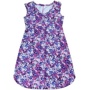 Columbia Purple Floral Omni-wick Evaporation Dress. Sz. M